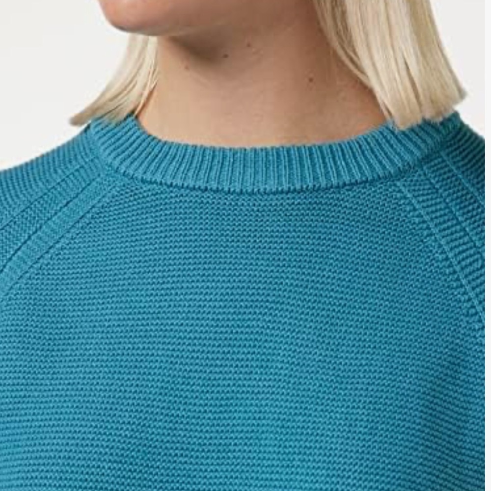 French Connection Teal Waffle Knit Sweater - Picture 4 of 9